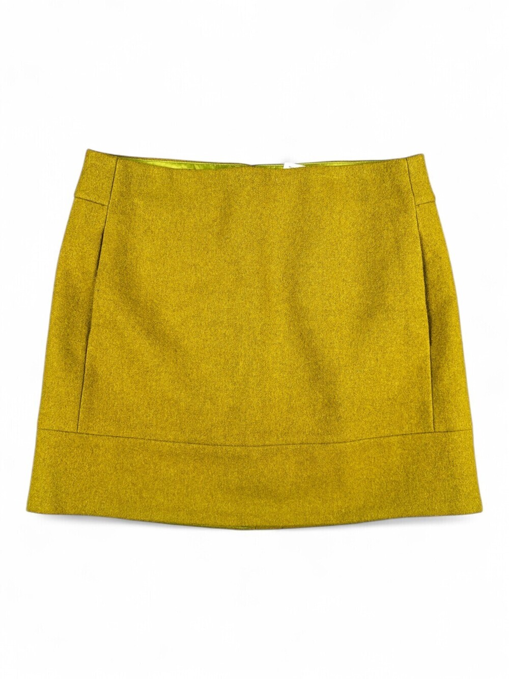 J.Crew Wool-Blend Mini Skirt Size 2 — Mustard